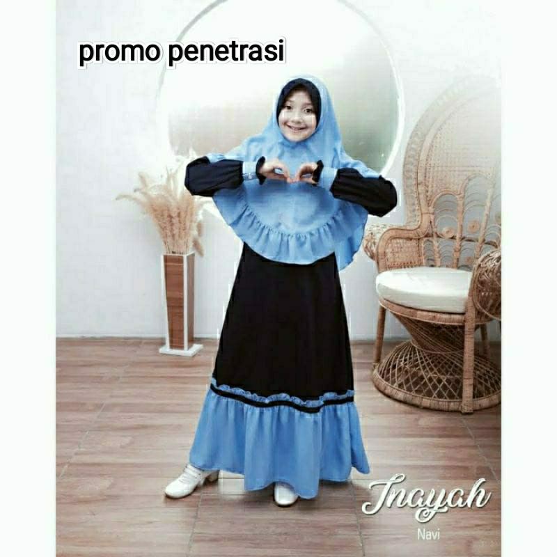 GAMIS ANAK INAYAH TERBARU (3-14 tahun)