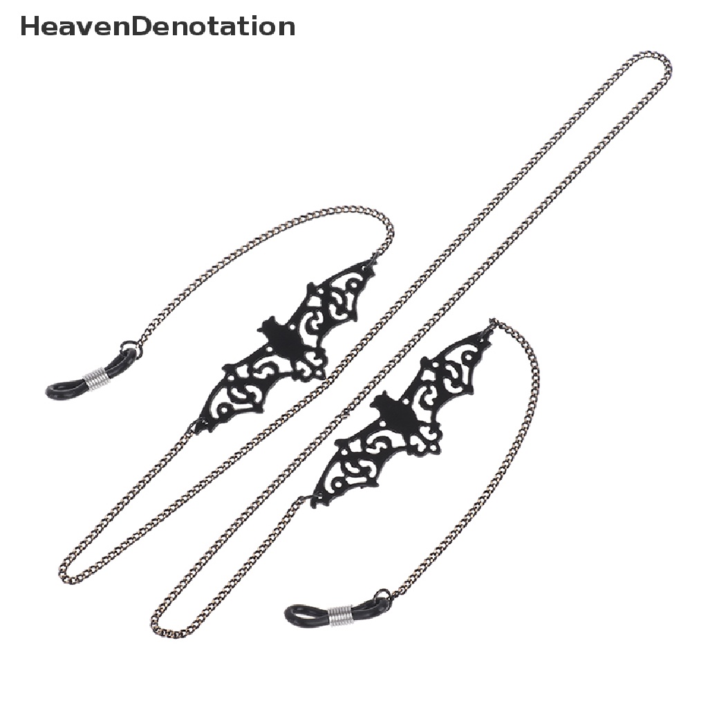 [HeavenDenotation] Retro Black Bat Sunglass Chains Lanyards Eyewear Accessories Eye Glasses Reading