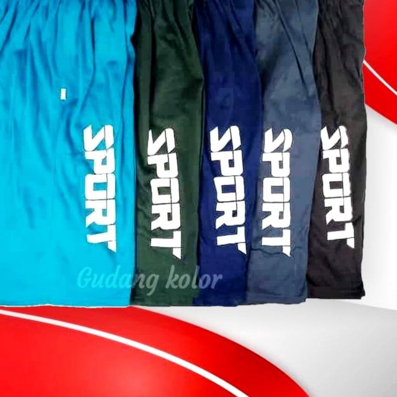 ✤ Celana Pria Celana Pendek Pria Cowok Dewasa BIG SIZE SUPER JUMBO Sprt XXXL- XXXXL Motif Polos Sepa
