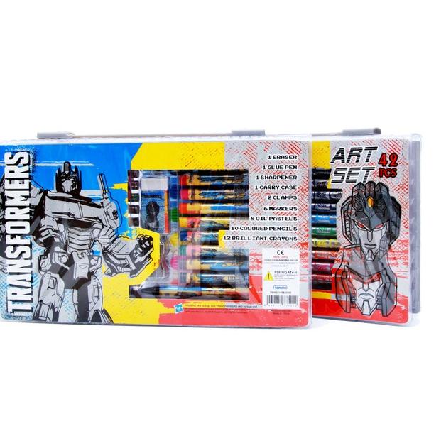 

Terjangkau Transformer Art Set 42 pcs Adinata / Alat Mewarnai / Crayon Evergree