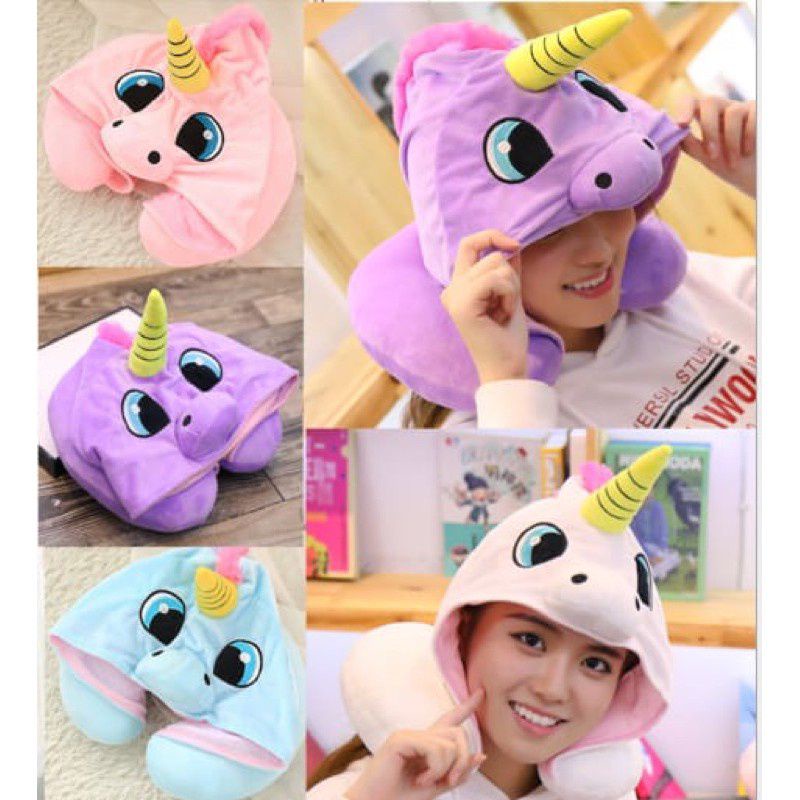 Bantal Leher Unicorn Lucu