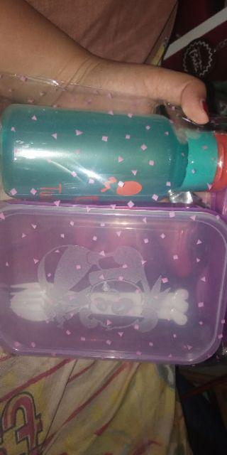 Parel Lunch Box Sendok Garpu + Botol Minum Kemasan Ulang Tahun