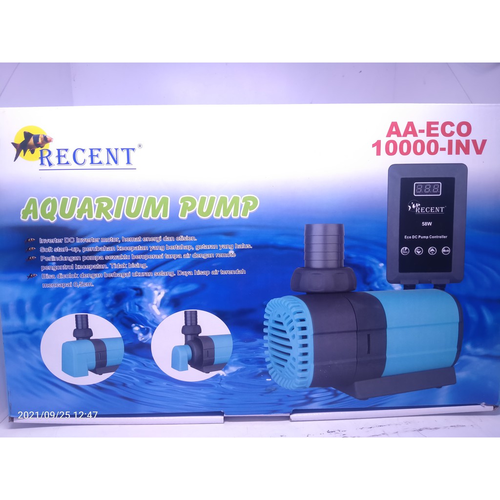 Pompa Air Power Head Kolam Hidroponik RECENT AA ECO 10000 INV Low watt