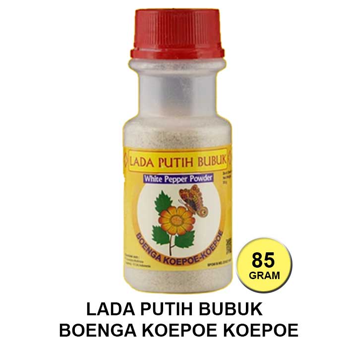 LADA PUTIH BUBUK BOENGA KOEPOE KOEPOE / BUNGA KUPU KUPU 85 GRAM