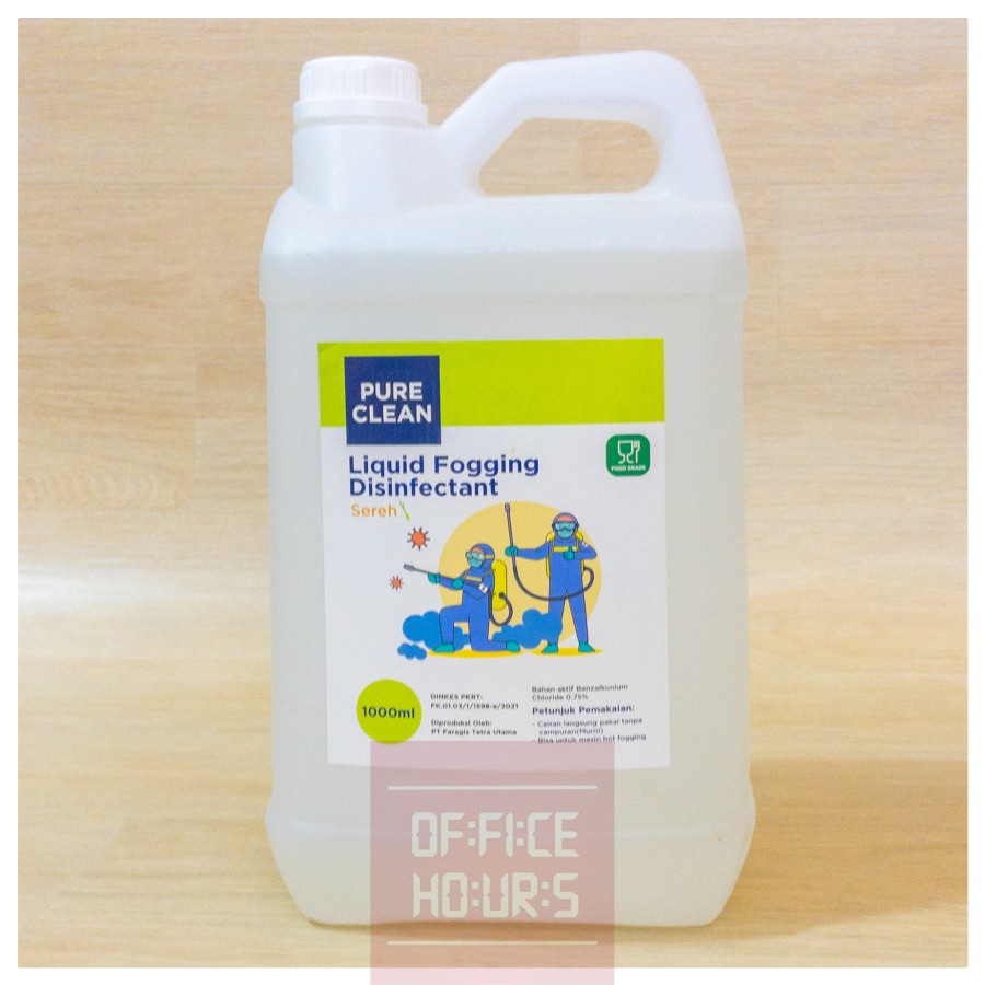 Hot Fogging Liquid Disinfektan Pure Clean 5L Food Grade Disinfectant