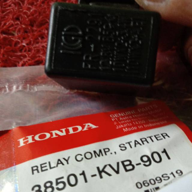 Flasher Stater Relay Comp Honda Beat vario Scoopy Spacy blade revo supra x125 kode -KVB-1