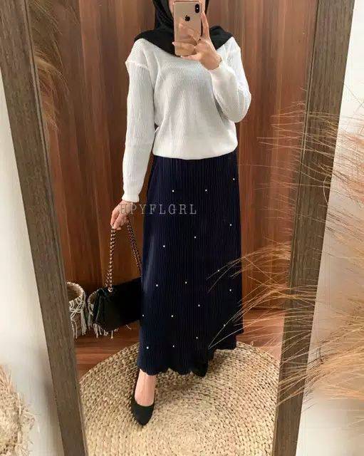 Rok plisket mutiara