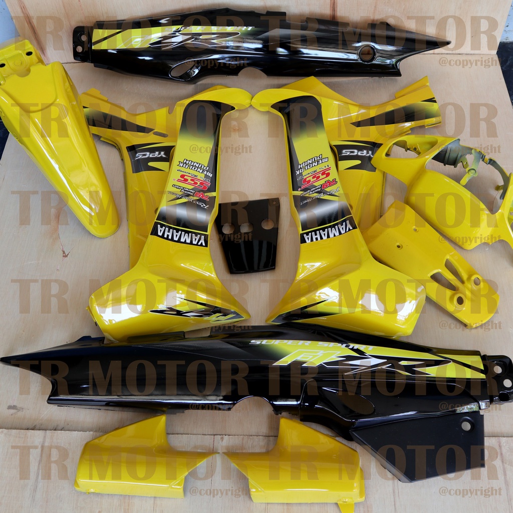 Cover Body Fizr F1zr Super Sport Kuning Hitam Full Set Halus Cover Bodi Yamaha Fiz r