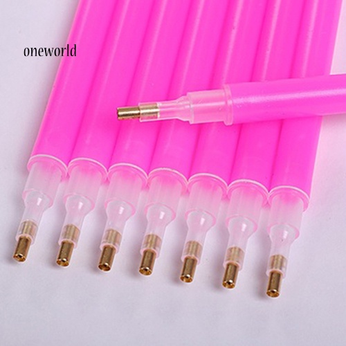 (ord) 10pcs / Set Pensil Dotting Pick Up Untuk Mengambil Berlian Imitasi Nail Art