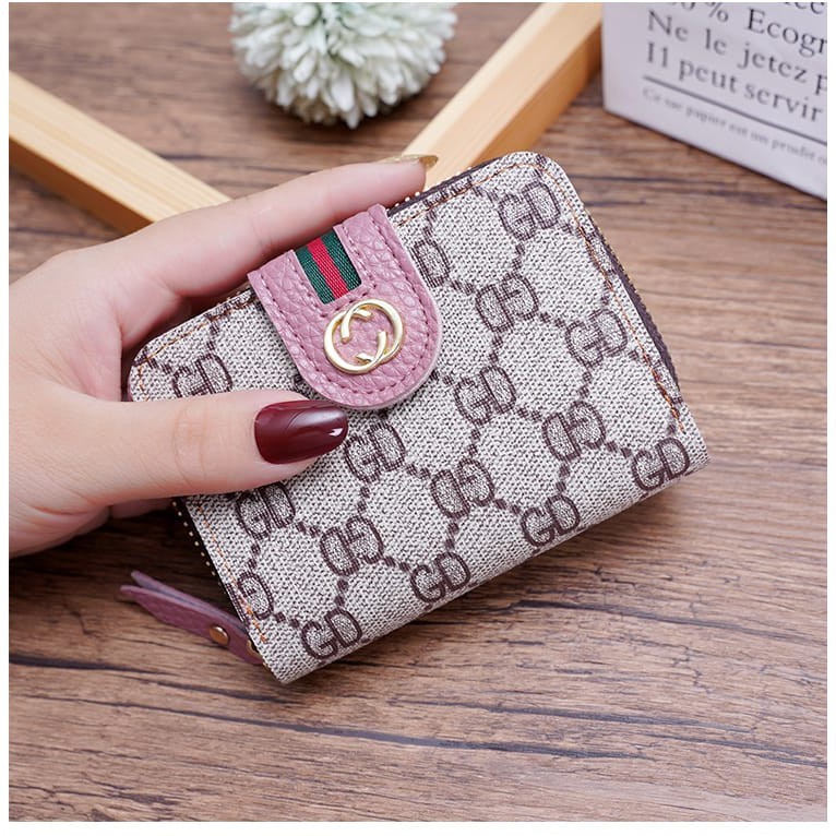 ( Fy ) COD DOMPET IMPORT DOMPET WANITA DOMPET MURAH MOTIF GD LIPAT MURAH DOMPET MINI REAL PIC