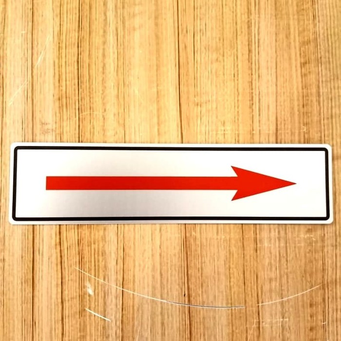 

SIGN LABEL K3 RAMBU PANAH MERAH UKURAN 4X18CM