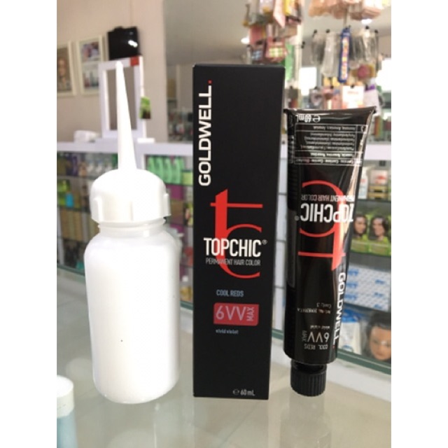 Goldwell Topchic Hair Color 60ml &amp; Oxydant 120ml Kode 6VV