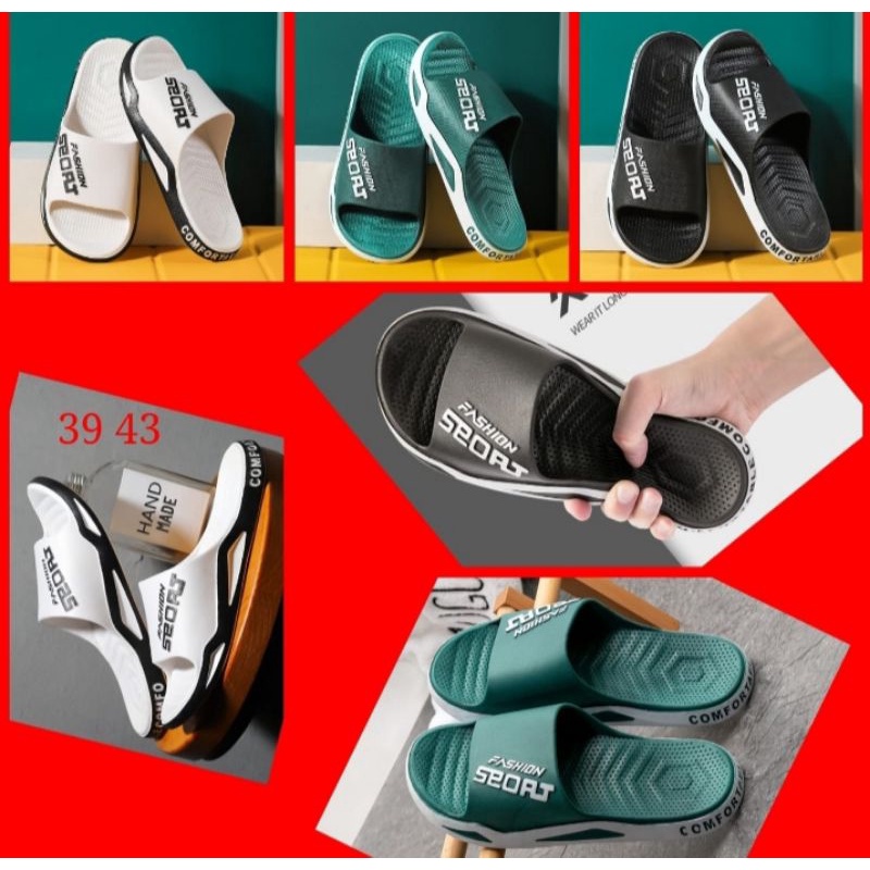Sandal sport  karet fashion/sandal cowok/sandal slop