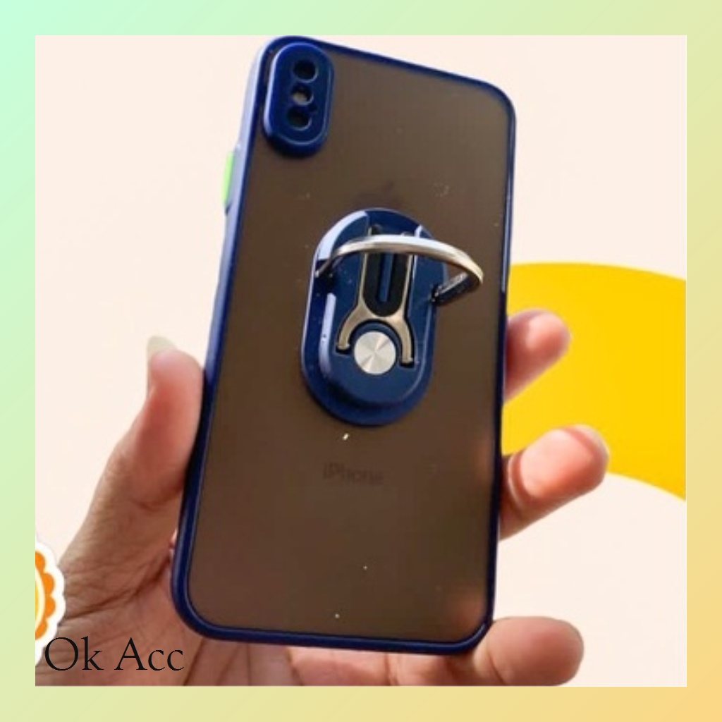 Softcase Casing Ring Stand FC MB for Oppo Reno 3 4 4F 5 5F 6 7 7z 5G Realme C11 C12 C15 C2 C1 U1 U2 2 Pro C20 C20A C21 C21y C25 C31 C35 3 C3 5 5s 5i 7 7i C17 8 8i Narzo 20 30A 50A 50i