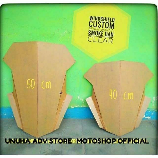 Visor winshield custom motor bebek/matic universal motor