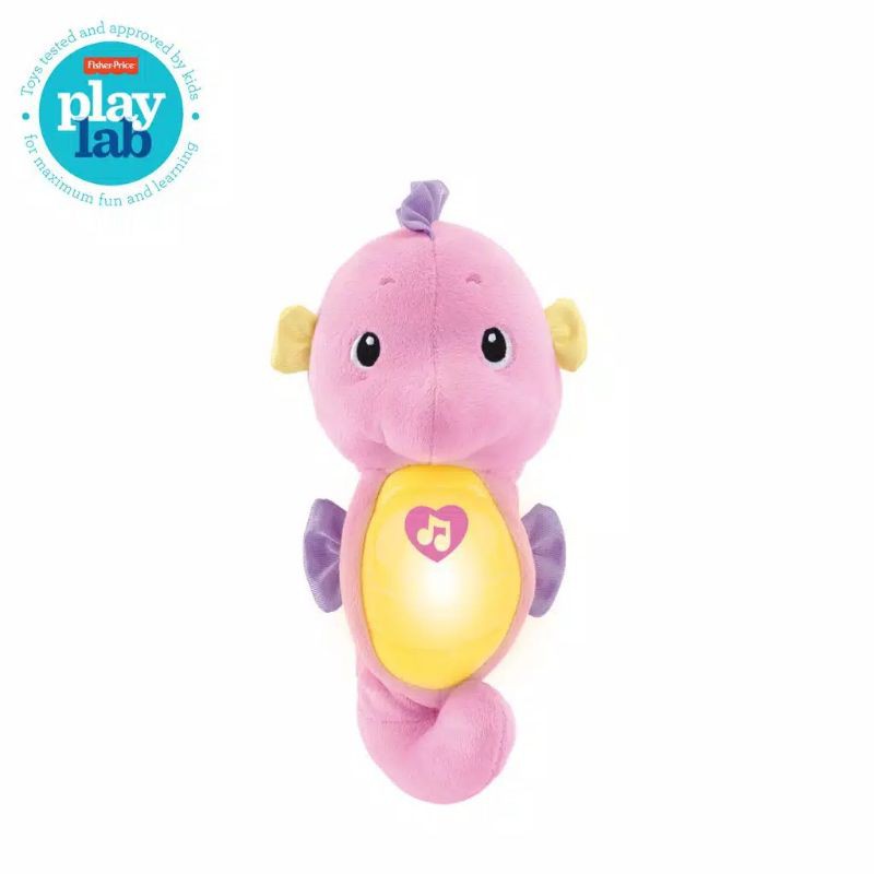 Fisher Price Soothe &amp; Glow Seahorse Musical | Mainan Boneka Musik Lampu Bayi