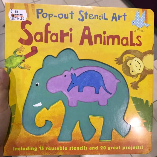 

Safari Pop out stencil art - buku BBW