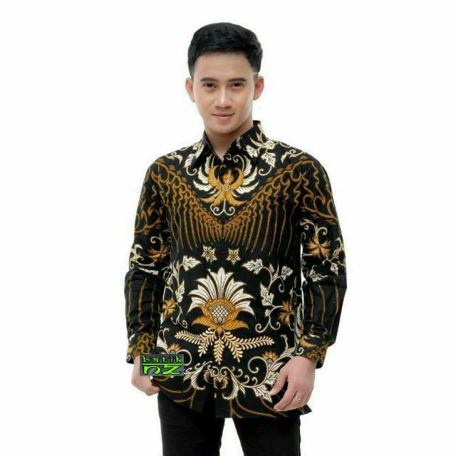 Kemeja Batik Pria Pendek Motif Kecublung Merah Original Batik Pekalongan Batik Kranji