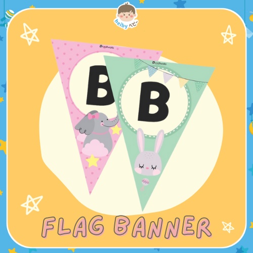 Baby Shower Bunting Flag / Bendera Bayi / Dekorasi Bayi