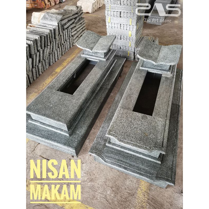 PROMO plus PASANG Nisan makam/kijing batu alam,