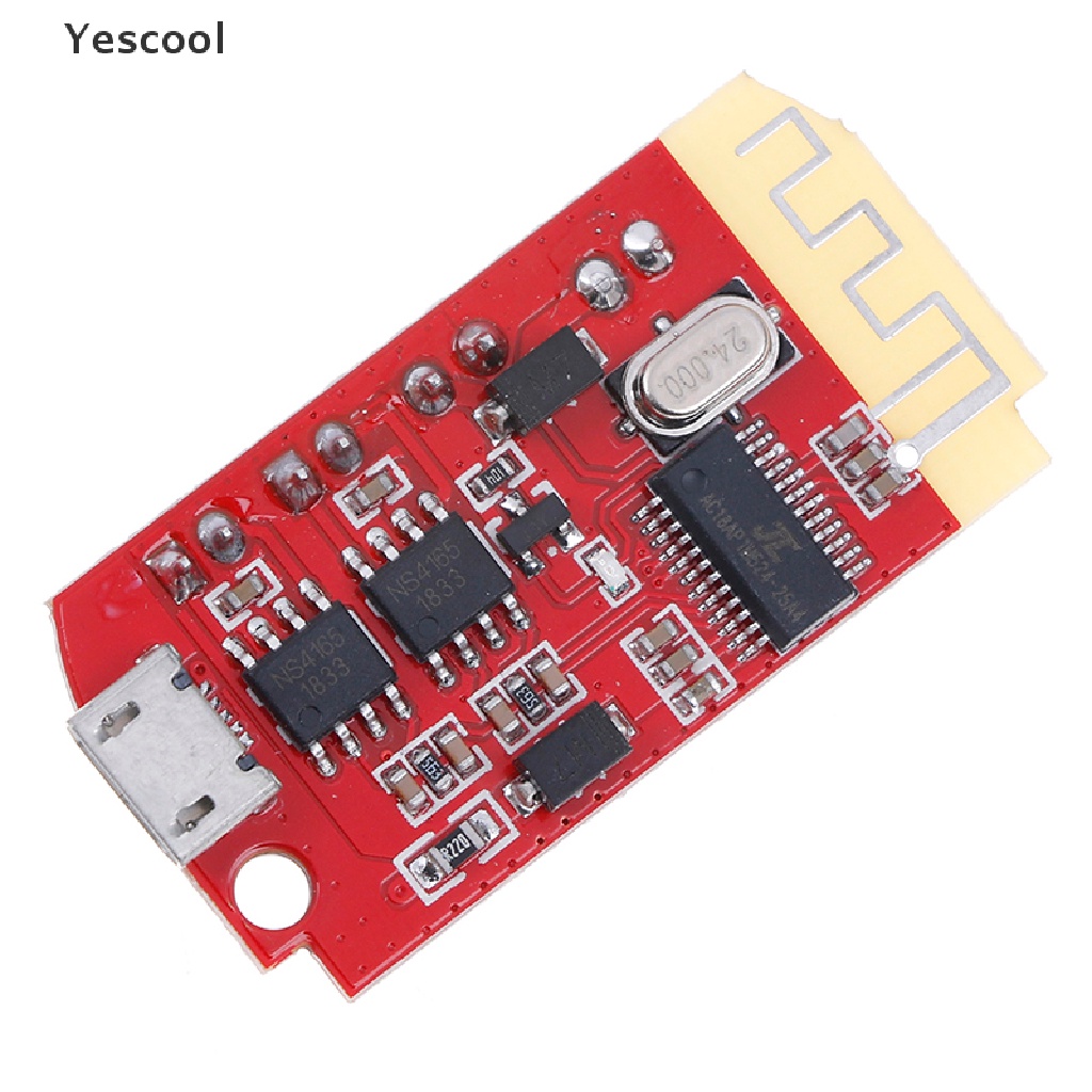 Yescool Modul power amplifier stereo bluetooth 5W + 5W CT14 micro 4.2 Dengan port Charger