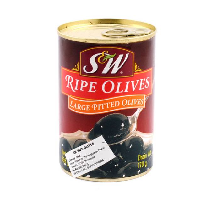 

S&W Buah Zaitun Matang 396 gr olive