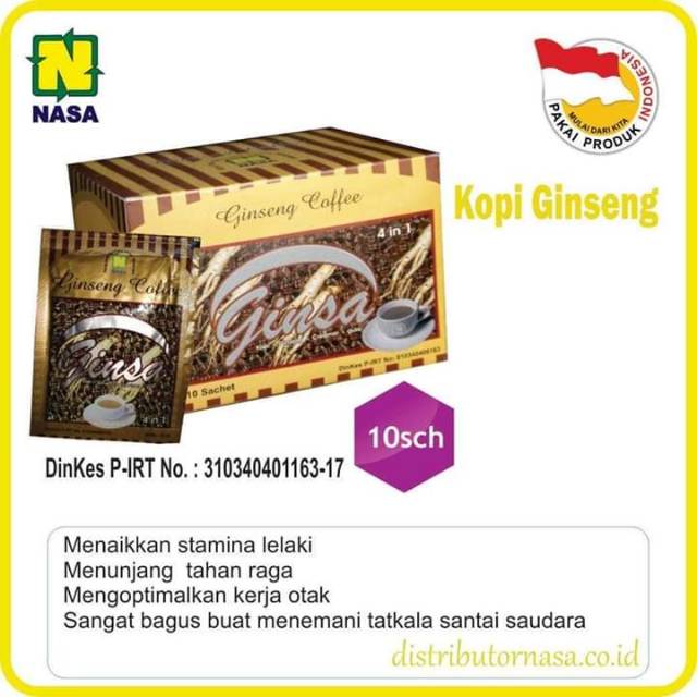 

GINSA Kopi Ginseng Nasa