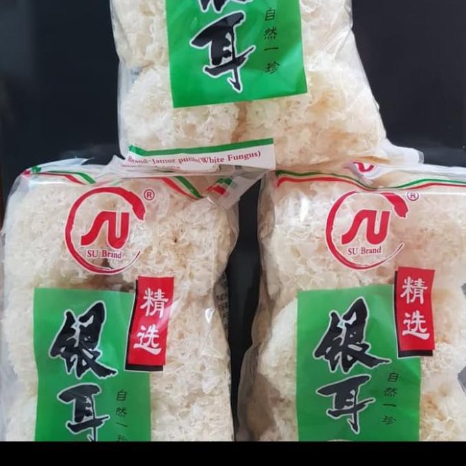 

TERMURAH Jamur Putih / Bai Mu Er SU Brand / Jamur E S 500gr Kode 1272