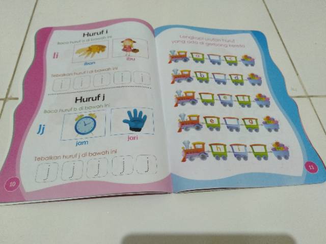 Buku Membaca Menulis ALFABET Untuk Anak TK