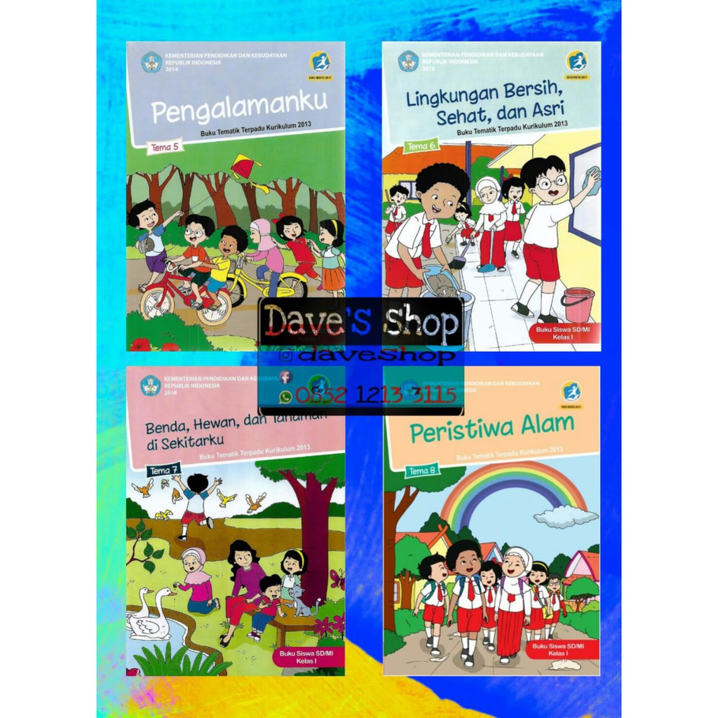 BUKU SISWA Kelas 1 SD PAKET Tematik Semester 2 Tema 5-6-7-8 Kurikulum