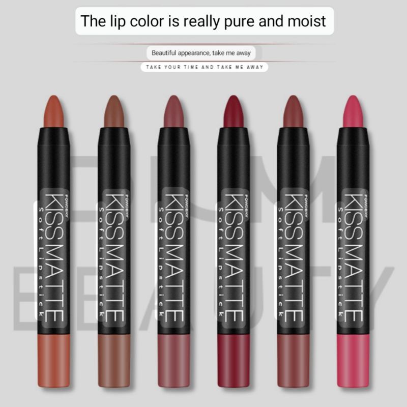 Flowing Golden DNM Soft Lipstick Kiss Matte Lip Gloss Waterproof Lip Glaze Moisturizing Original 3g