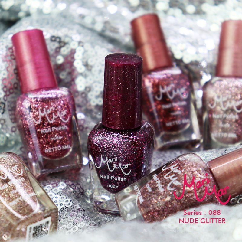 Marimar Kutek Glitter/Nail Polish Collection/Kutek Nudes/BPOM