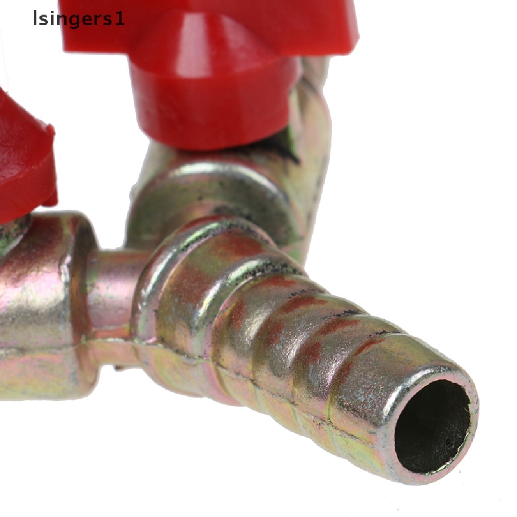 (lsingers1) Katup Bola Tipe Y 3 Arah Dengan Klem Fitting Selang Gas / Bahan Bakar 8MM