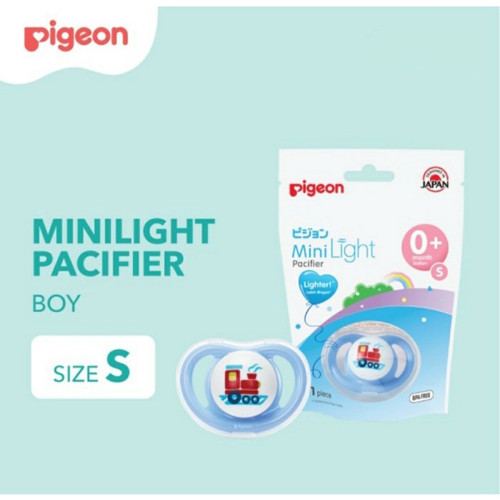 PIGEON Minilight Pacifier Empeng Bayi Soother Newborn - 12 Bulan | Empeng Pigeon