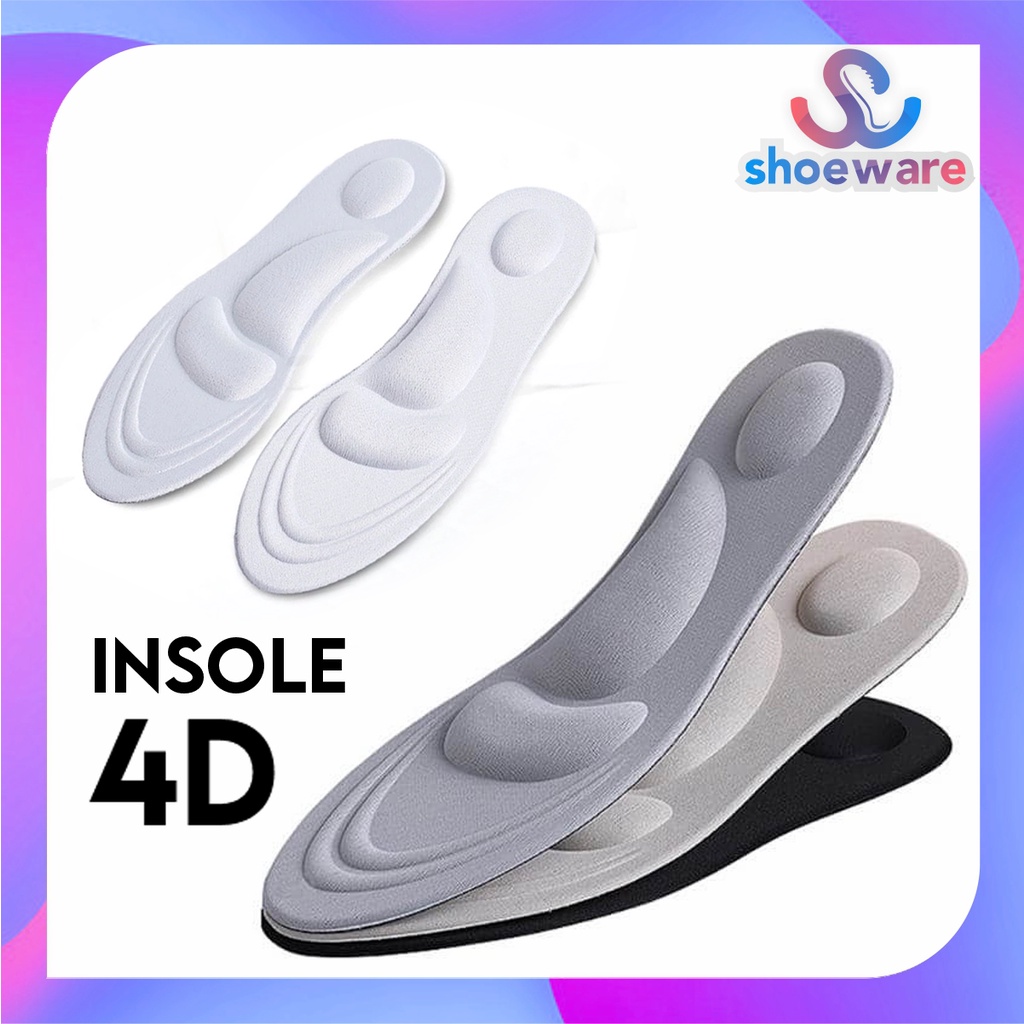 INSOLE MEMORY FOAM 4D ALAS SEPATU ORTHOPEDIC ARCH SUPPORT