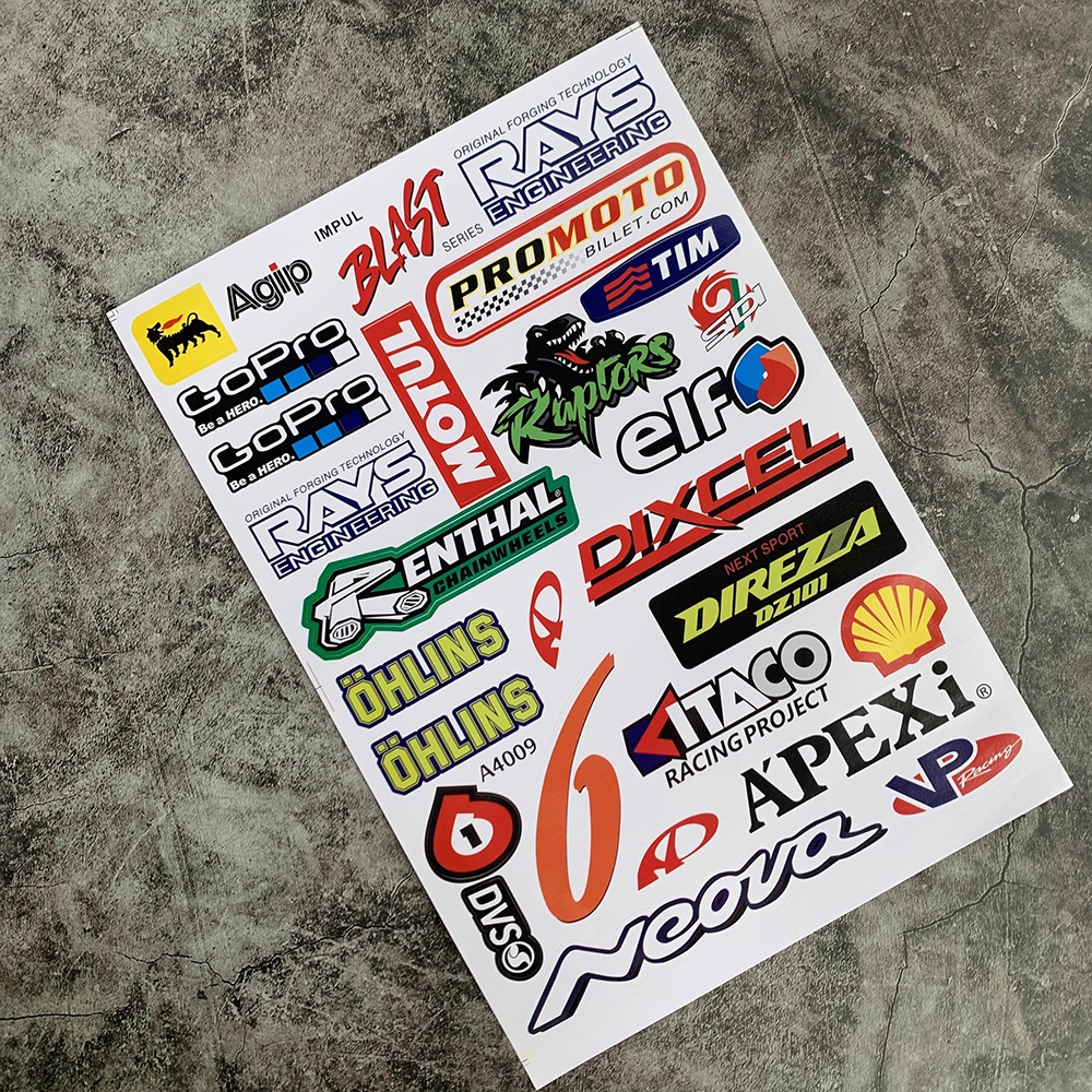 Stiker Logo Rossi 46 Tahan Air Untuk Helm Motor