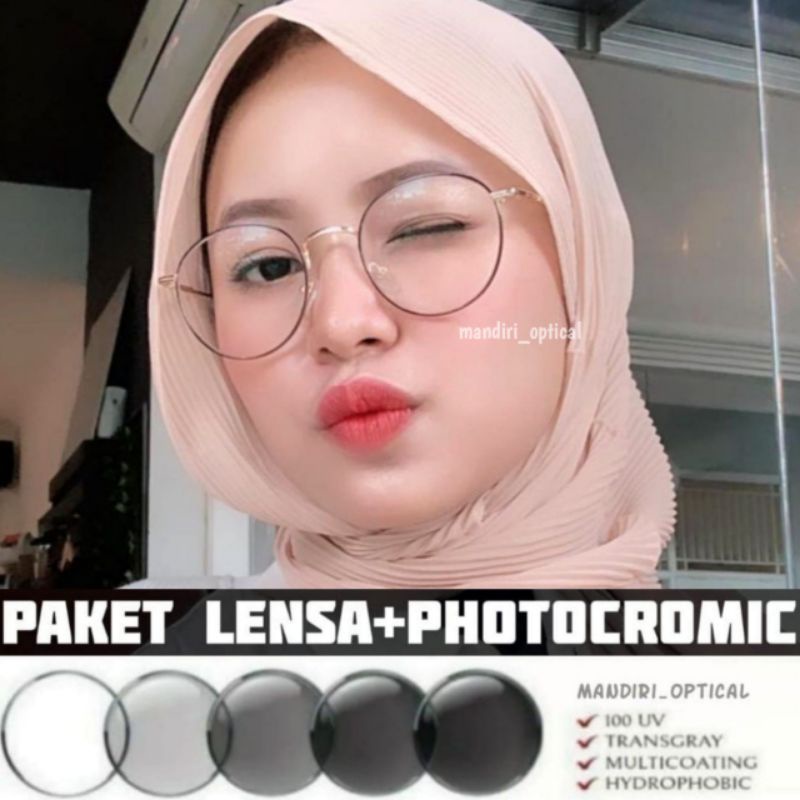 Kacamata murah | (paket frame+lensa antiradiasi) | kacamata photocromic | gratis lensa minus | kacamata fashion | kacamata wanita | kacamata kekinian | frame 6234