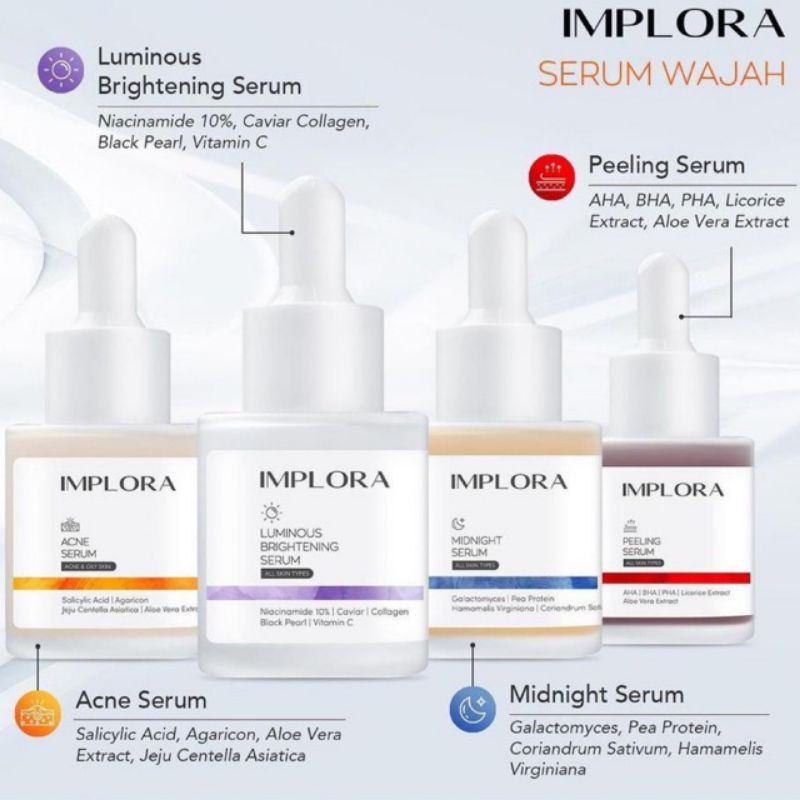 IMPLORA SERUM WAJAH / IMPLORA FACE SERUM