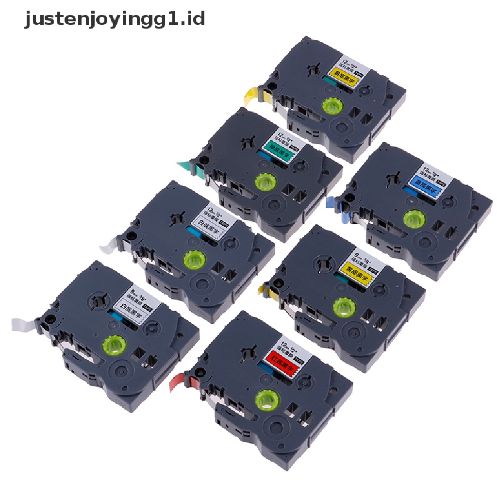 Justenjoyingg1.id / 12mm 9mm TZ-231 PT-E100B D210 Label Tape Untuk Printer Brother P-touch