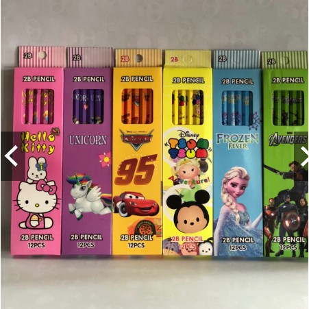 

MURAH - Pensil 2B motif isi 12pc