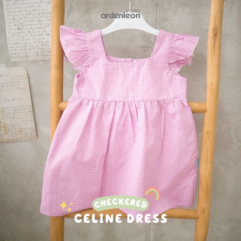 CELIN E DRESS/ DRESS ANAK PEREMPUAN / Checkered/ kotak kotak