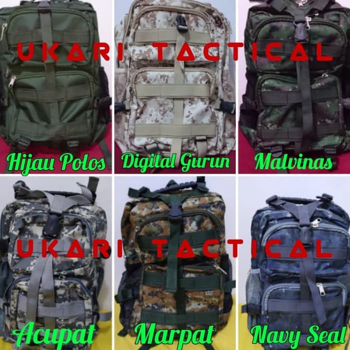 RPM Tas ransel tactical army 3P/tas punggung ukuran tanggung/ukari