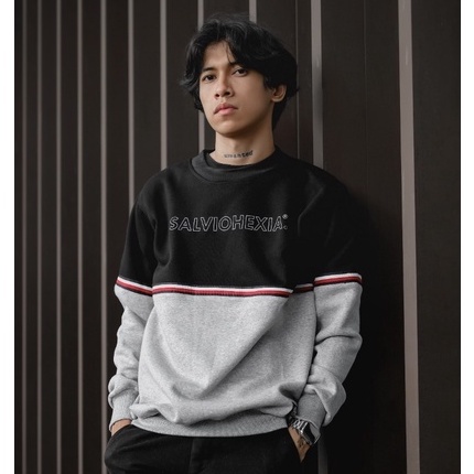 Crewneck Salviohexia Crewneck Kombinasi Crewneck Salvio Hexia Crewneck Unisex Crewneck Pria