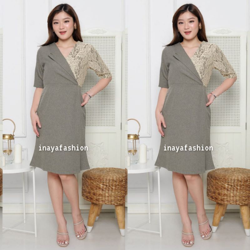 Dress Kerja Wanita Kantor Formal 02