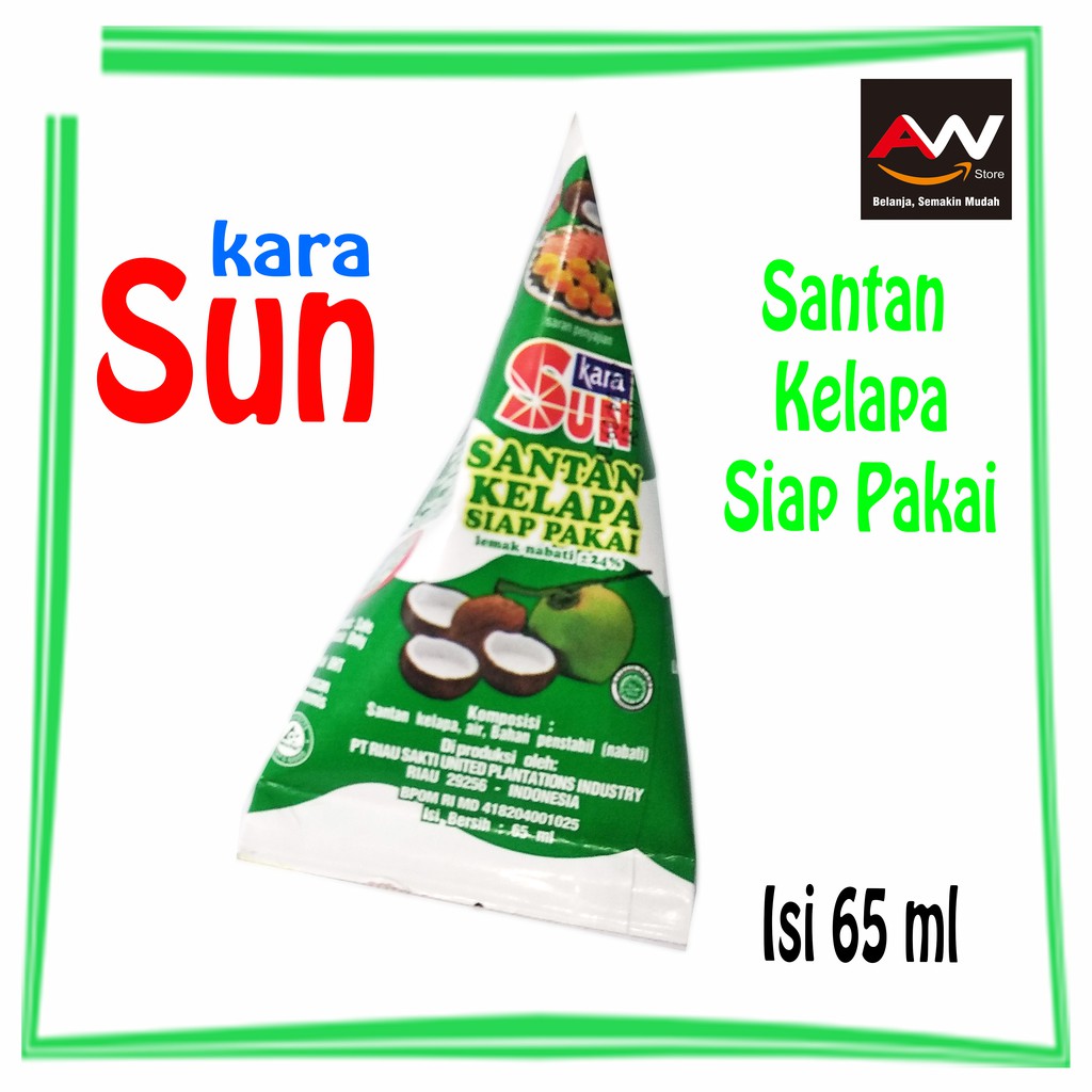 

SUN KARA Santan Kelapa Siap Pakai Cair 65 ML