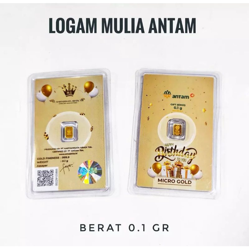 Logam Mulia Micro Gold Antam 0.1 gram