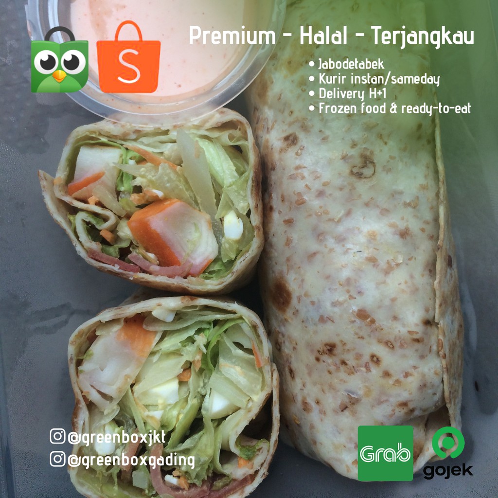 

Crabstick / Kani Salad Wrap isi 2 pcs - @greenboxjkt