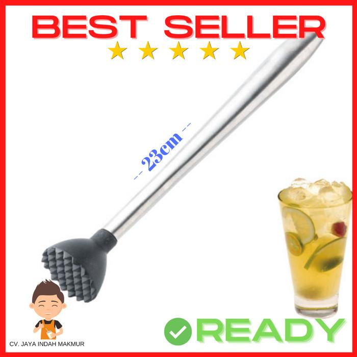 

Stainless Bar Muddler Cocktail Tumbukan Penumbuk Buah Mojito Crusher