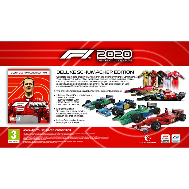 F1 2020 Deluxe Schumacher Edition MotoGP 20 PC - Original Sharing