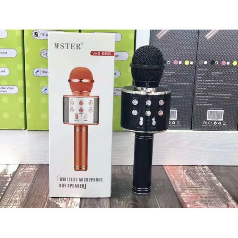 MIC Microphone Smule Karaoke Bluetooth Wireless Portable WS858